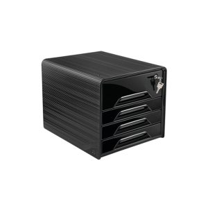 CEP Smoove Secure 4 Drawer Module with Lock Black 7-311S Black