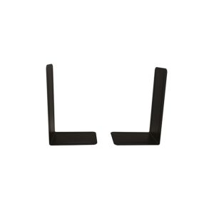 Metal Bookends Giant W165 x D215mm Black (2 Pack) 0441101
