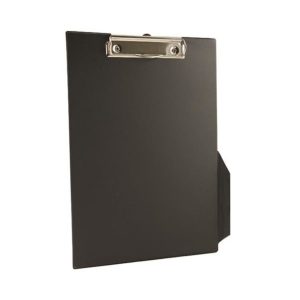 Q-Connect PVC Single Clipboard Foolscap Black KF01296