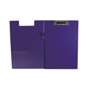 Q-Connect PVC Foldover Clipboard Foolscap Blue KF01301