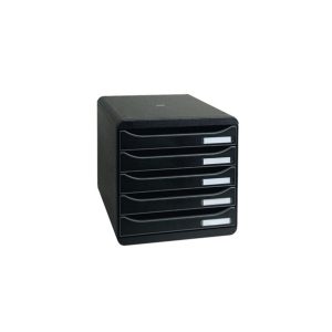Exacompta Big Box Plus 5 Drawer Set Black 309714D